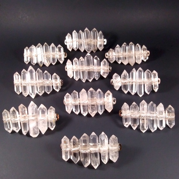 (1) Messy Bun Crystal Crown Barrette - Picture 8 of 11